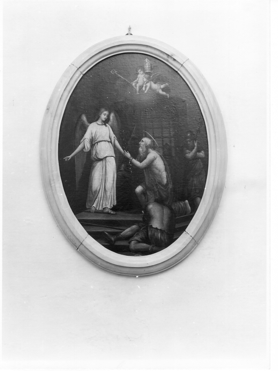 San Pietro liberato dal carcere da un angelo (dipinto, opera isolata) - ambito italiano (fine/inizio secc. XIX/ XX)