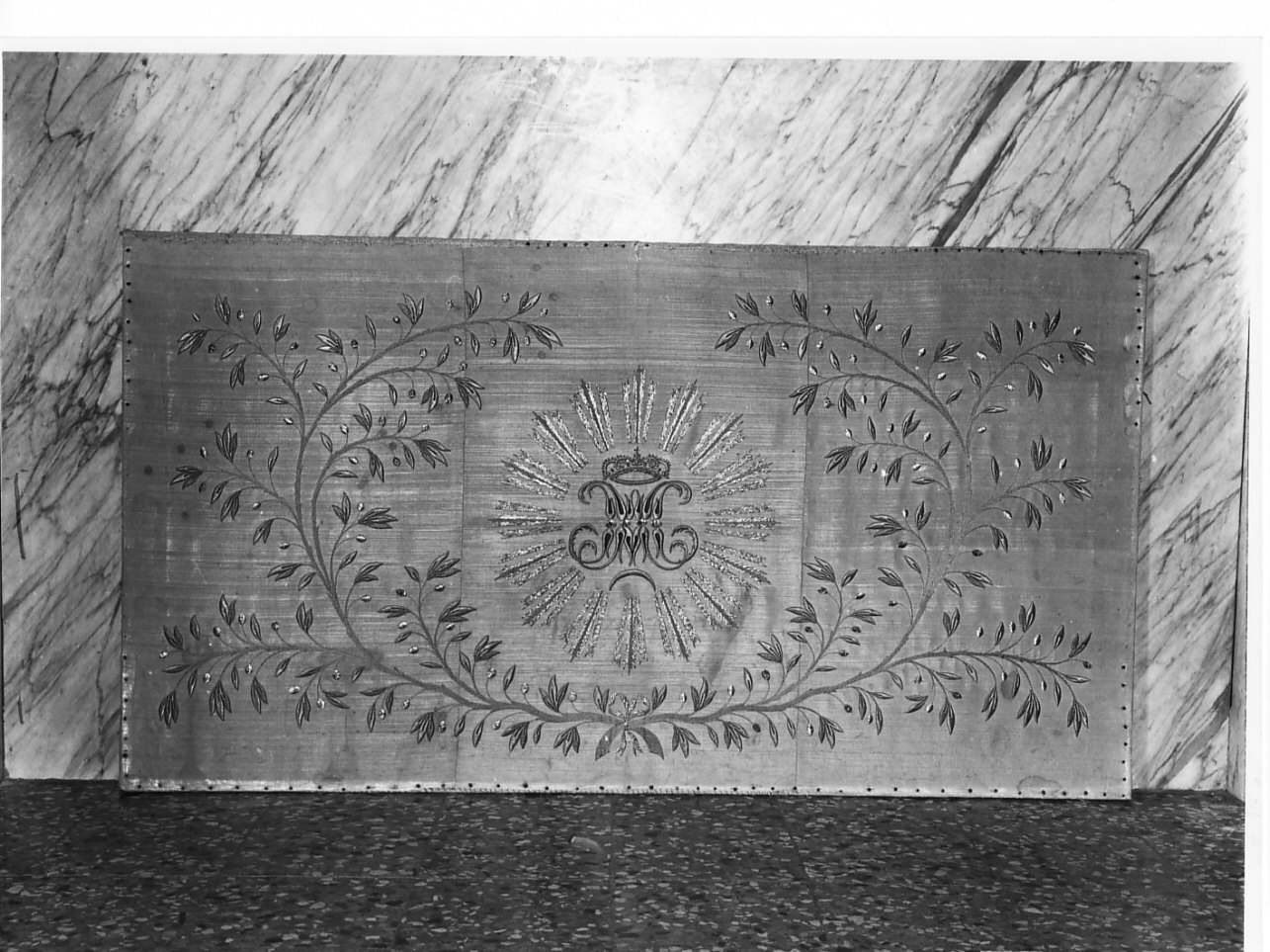 paliotto, elemento d'insieme - manifattura ligure (fine/inizio secc. XIX/ XX)