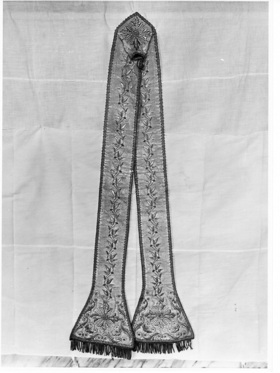 stola, opera isolata - manifattura ligure (sec. XIX)