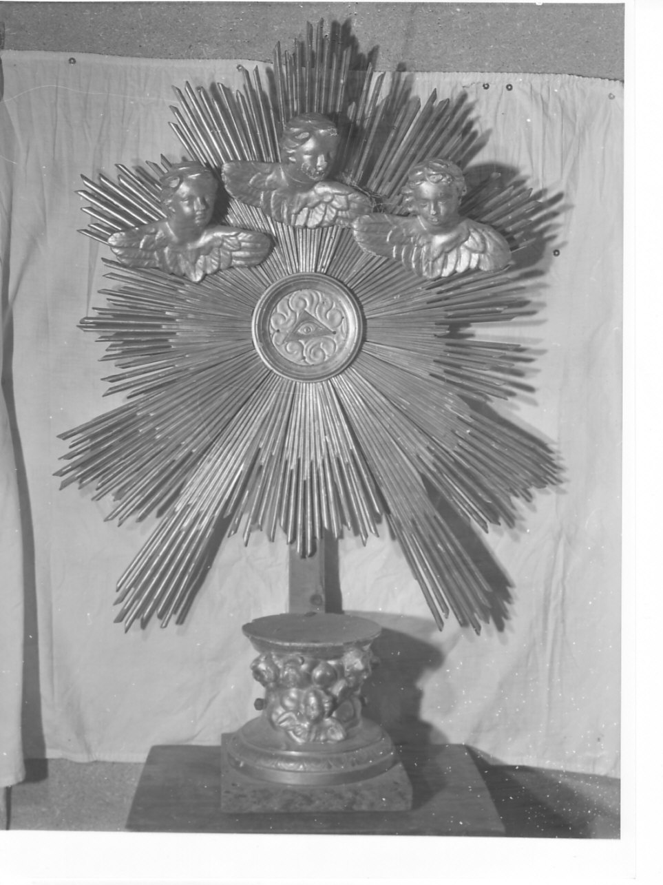 tronetto per esposizione eucaristica, opera isolata - bottega ligure (seconda metà sec. XIX)