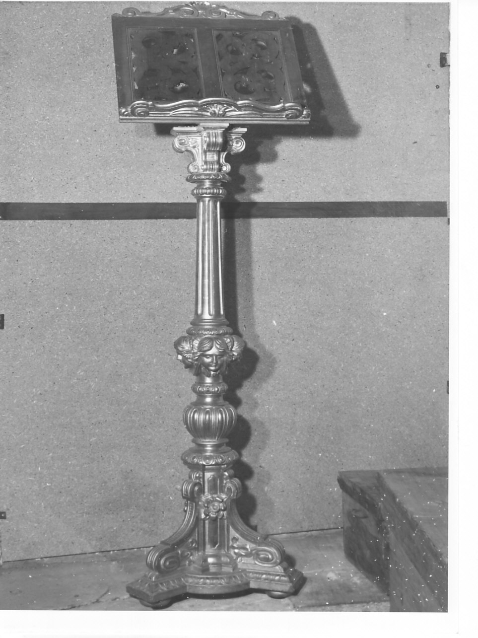 leggio a fusto, opera isolata - bottega ligure (fine sec. XIX)