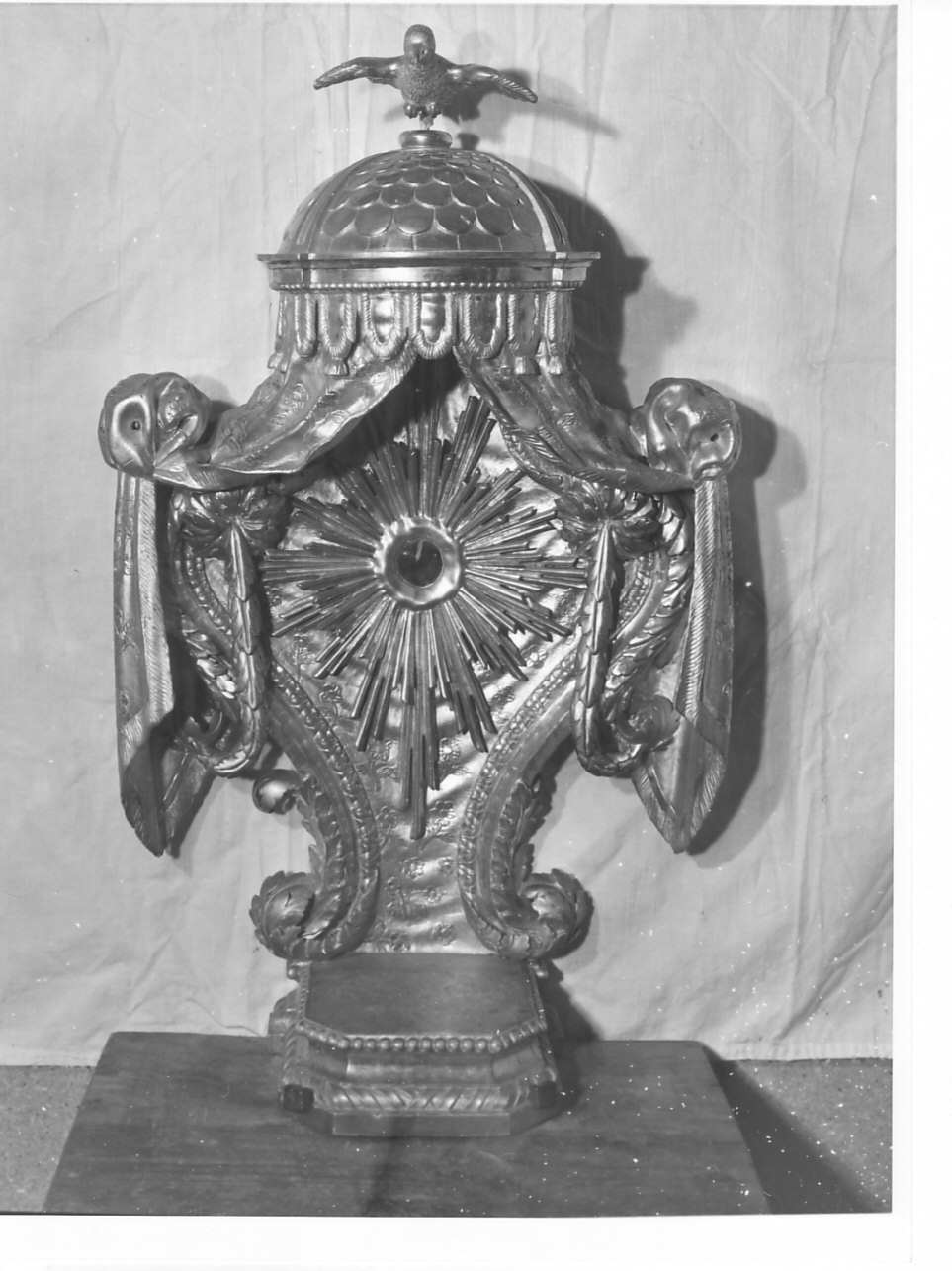 tronetto per esposizione eucaristica, opera isolata - bottega ligure (seconda metà sec. XIX)