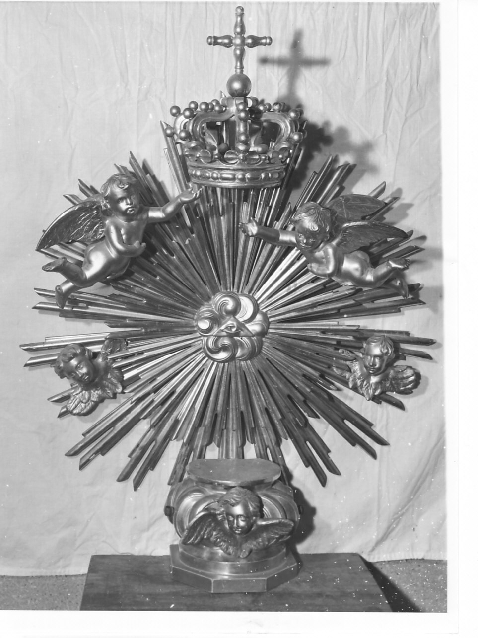 tronetto per esposizione eucaristica, opera isolata - bottega ligure (fine sec. XIX)