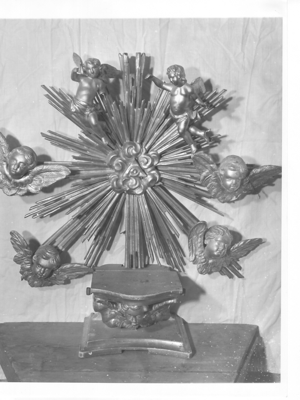 tronetto per esposizione eucaristica, opera isolata - bottega ligure (seconda metà sec. XIX)