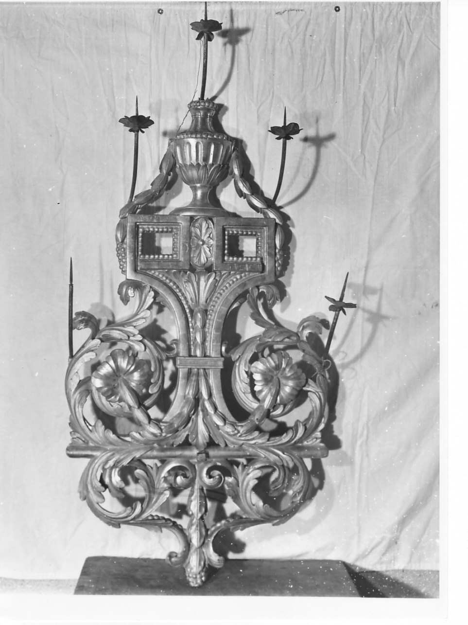 candelabro, coppia - bottega ligure (prima metà sec. XIX)