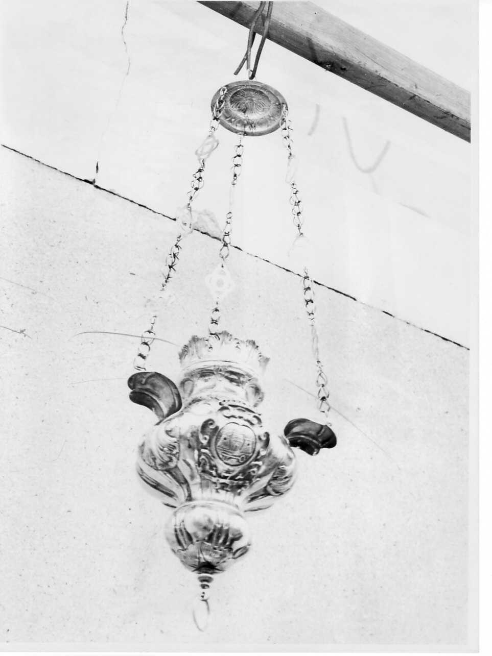 lampada pensile, coppia - bottega ligure (sec. XVIII)