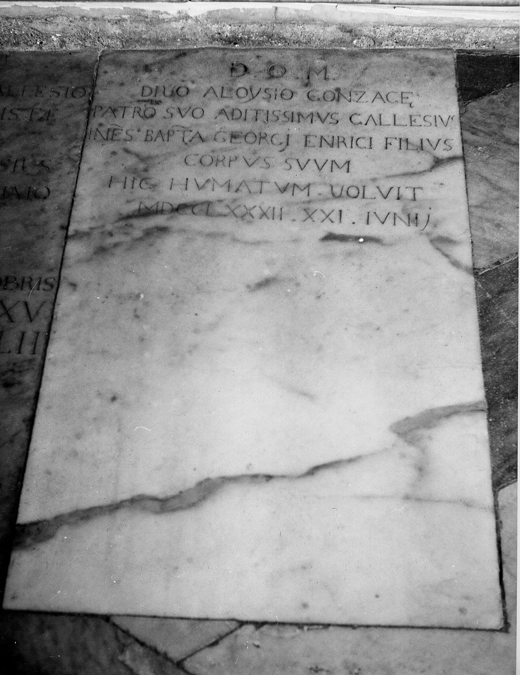 lapide, opera isolata - bottega ligure (sec. XVIII)