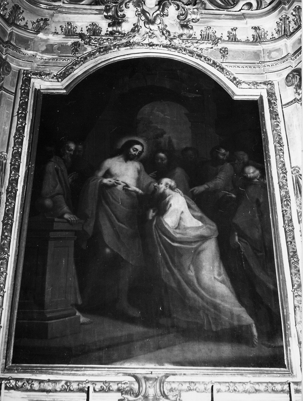 incredulità di San Tommaso (dipinto, elemento d'insieme) di Spoleti Pier Lorenzo (prima metà sec. XVIII)