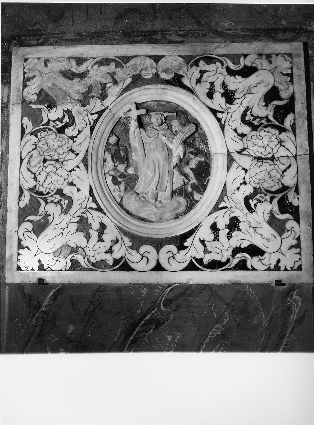 San Pietro martire (rilievo, elemento d'insieme) di Aicardi Giacinto (fine sec. XVII)