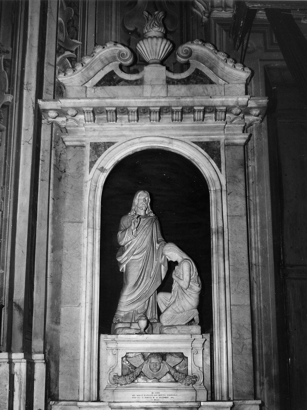 Cristo e Santa Maria Maddalena (gruppo scultoreo, opera isolata) - bottega ligure (sec. XIX)