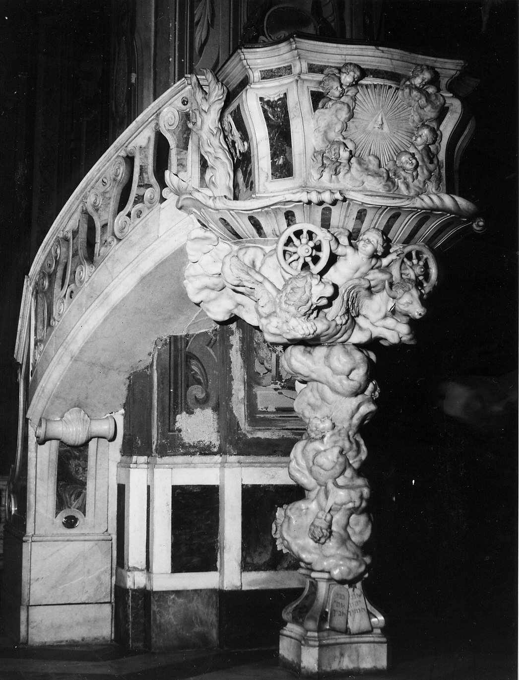 pulpito, opera isolata di Bocciardo Domenico (sec. XVIII)