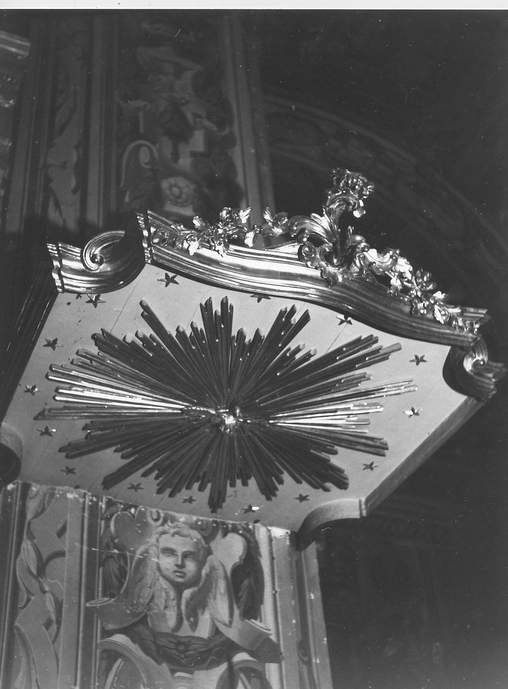 baldacchino, opera isolata - bottega ligure (sec. XIX)