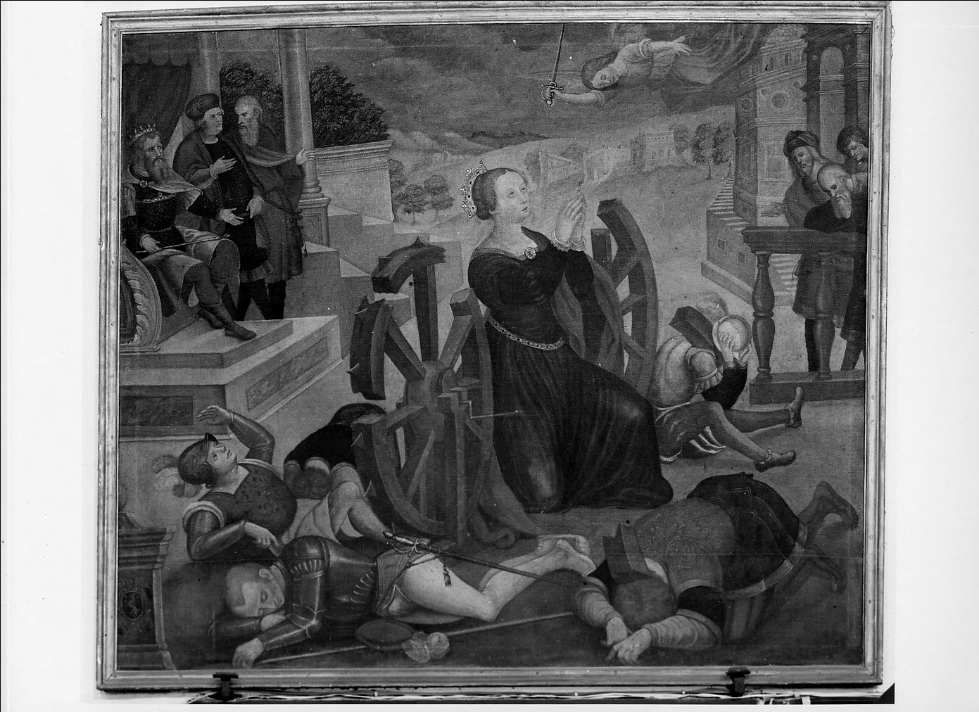 martirio di Santa Caterina d'Alessandria (dipinto, opera isolata) - ambito ligure (secc. XVIII/ XIX)