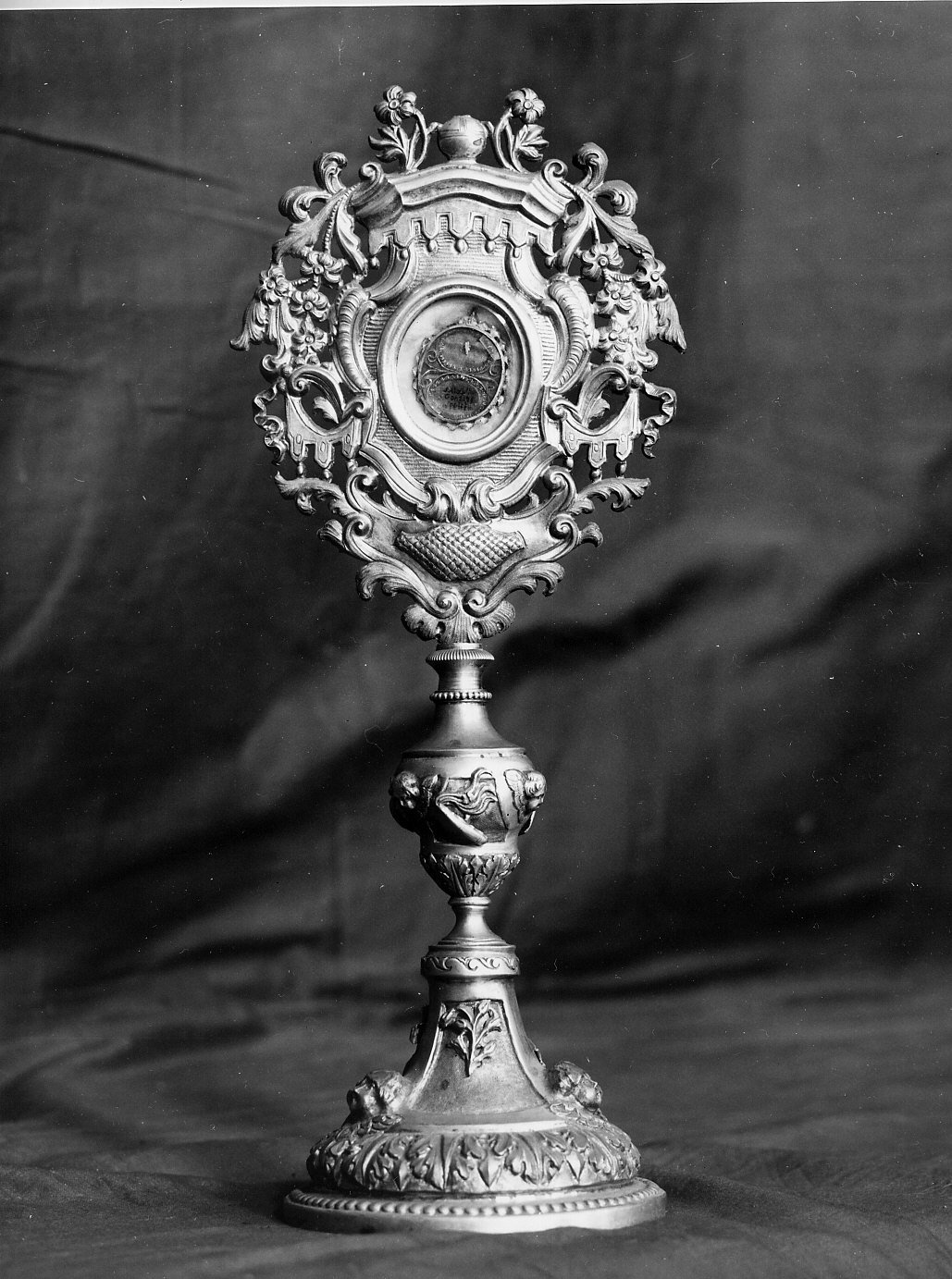 reliquiario - a ostensorio, opera isolata - bottega ligure (sec. XVII)