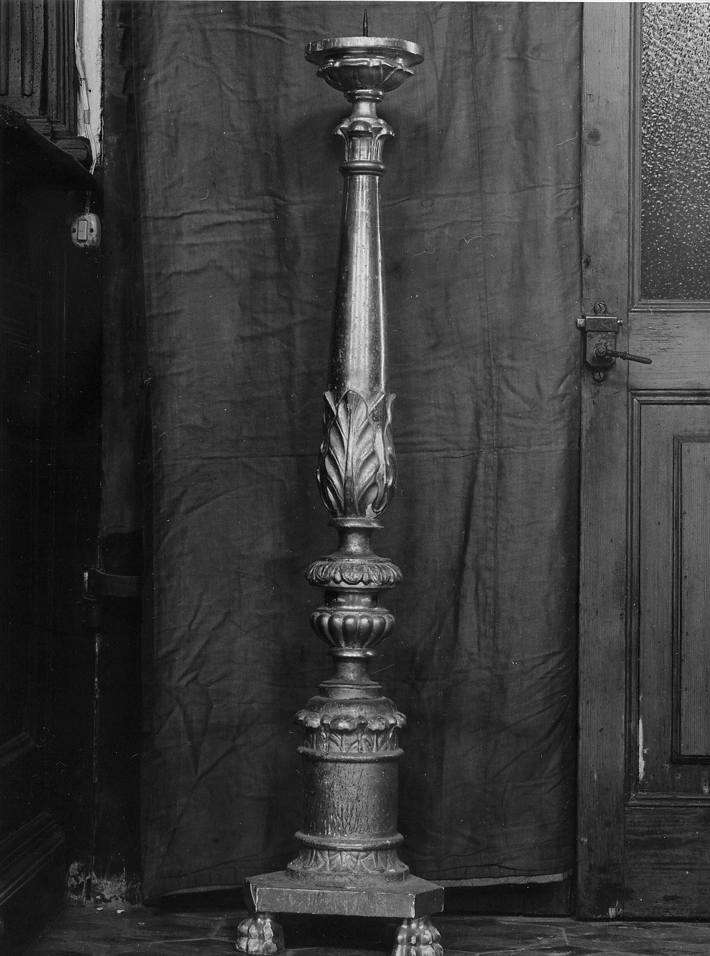 candeliere, serie - bottega ligure (sec. XIX)