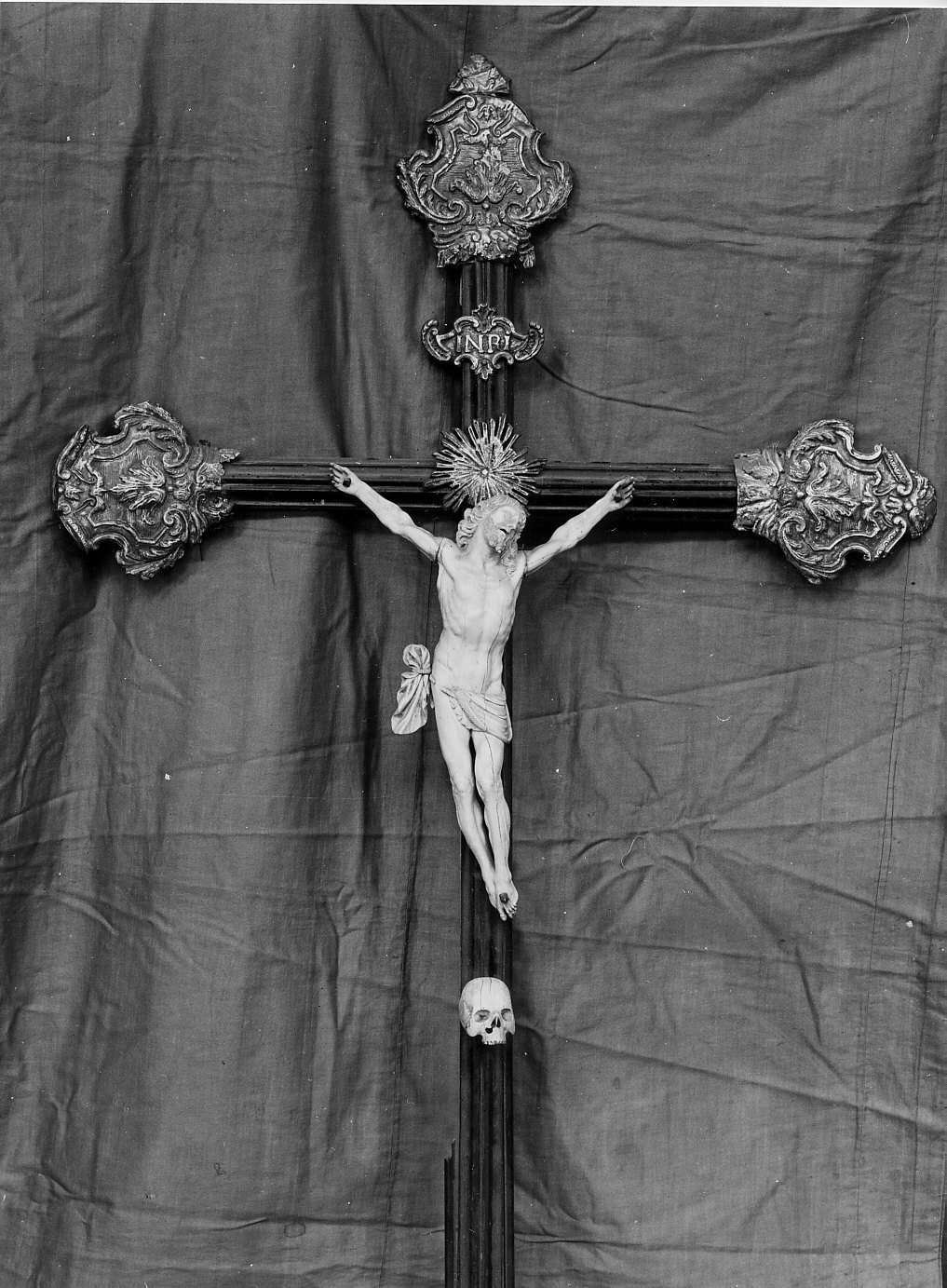 croce, coppia - bottega ligure (prima metà sec. XIX)