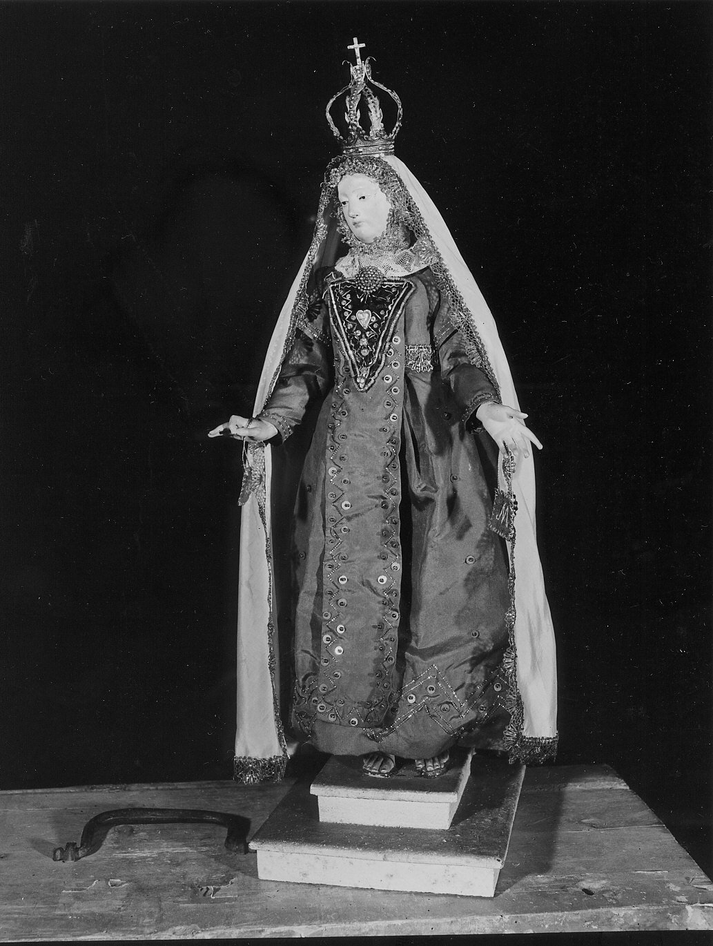 Madonna del Carmelo (statua, opera isolata) - manifattura italiana (fine sec. XVIII)