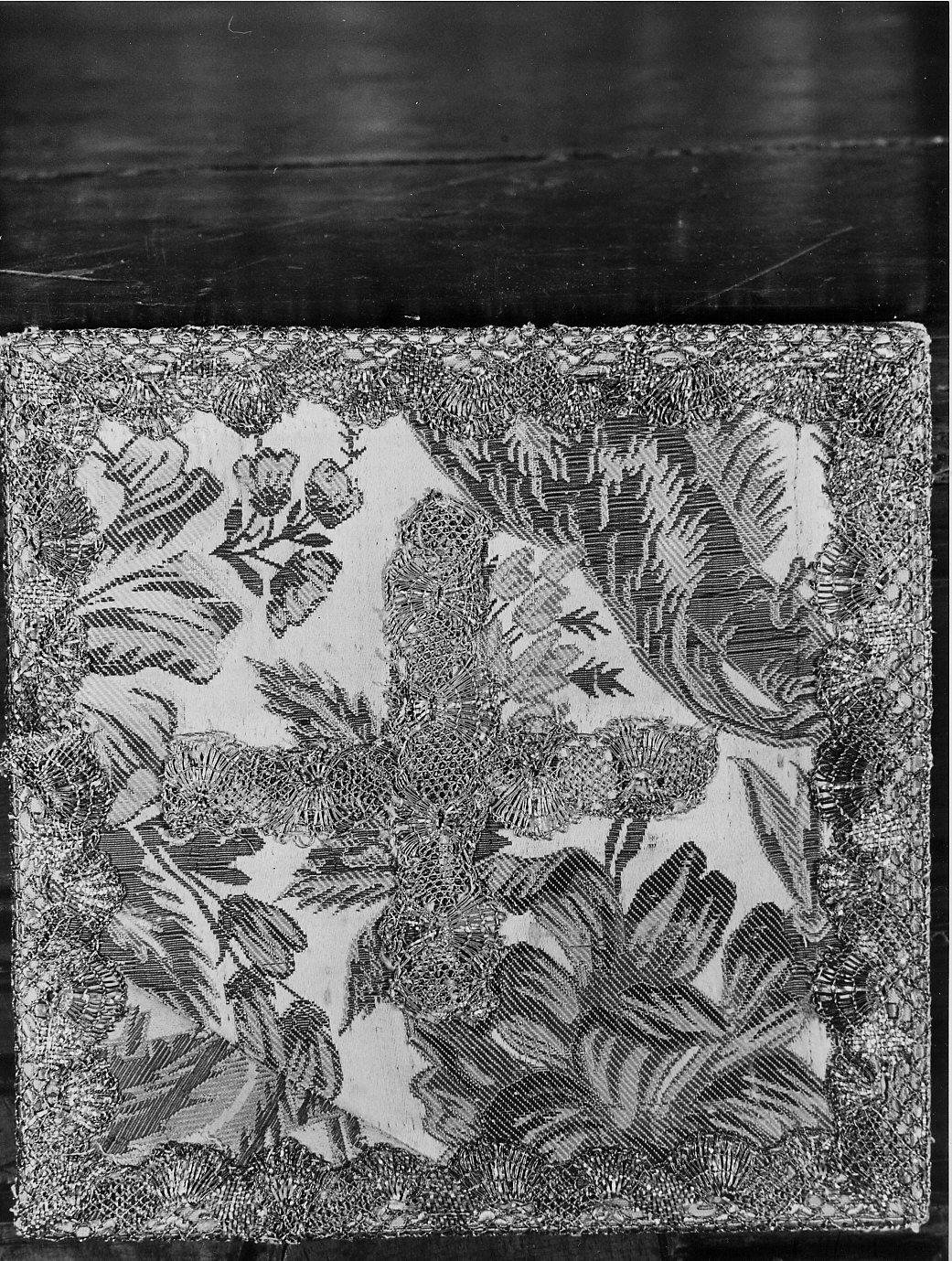 borsa, elemento d'insieme - manifattura veneziana (metà sec. XVIII)