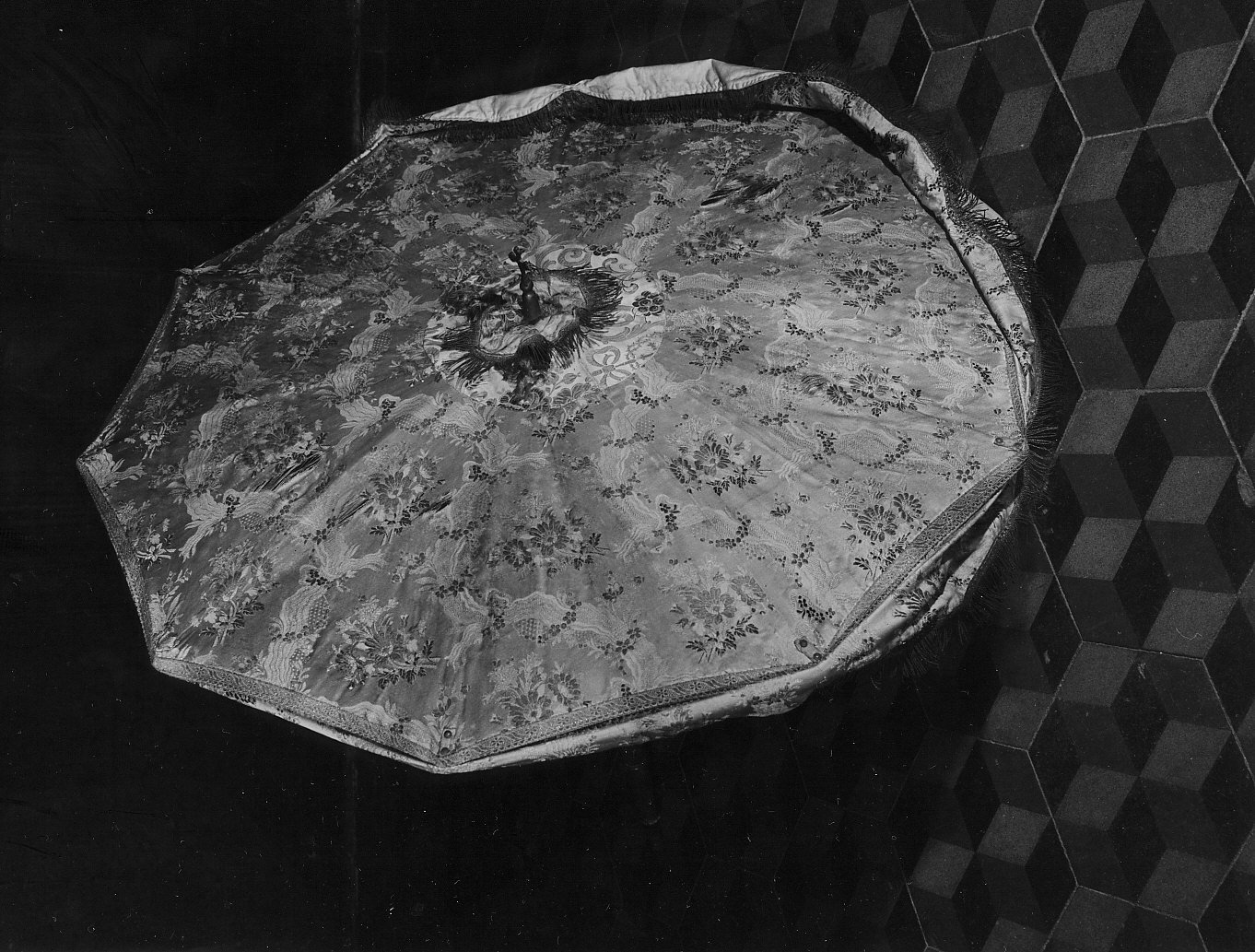 ombrellino processionale, opera isolata - manifattura ligure (seconda metà sec. XIX)