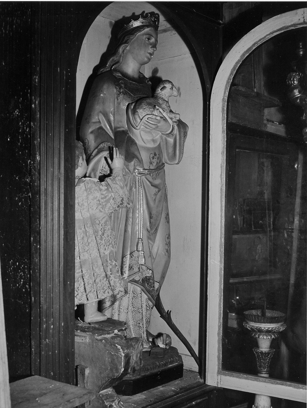 Sant'Agnese (statua, opera isolata) - bottega ligure (secc. XIX/ XX)