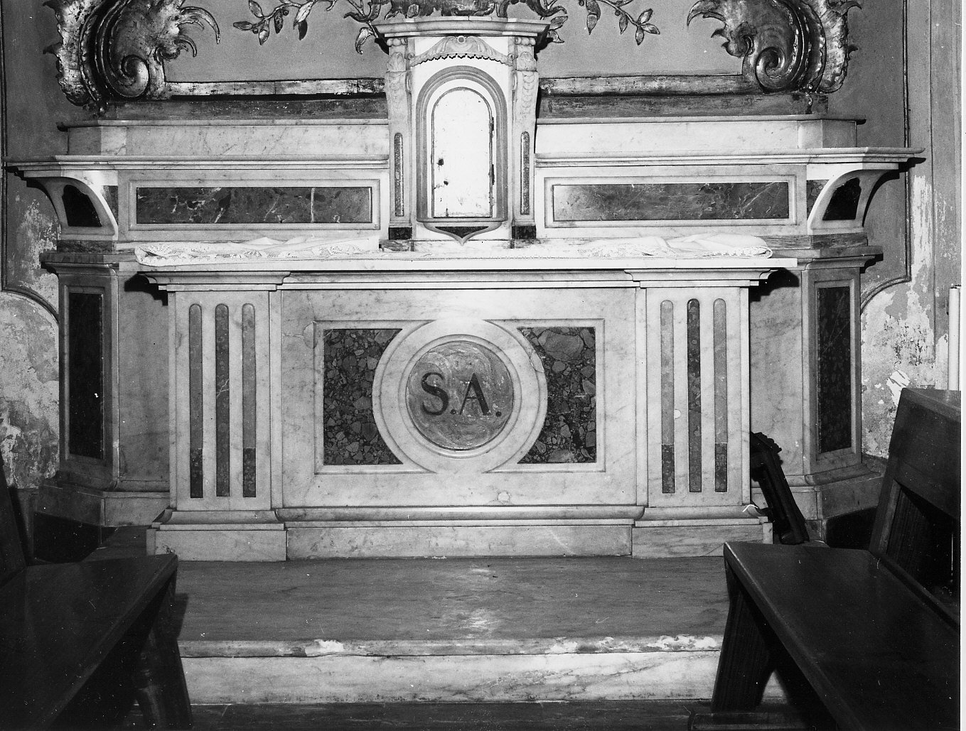altare, elemento d'insieme - bottega ligure (fine sec. XIX)