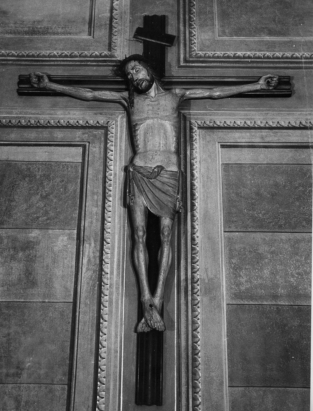 crocifisso, opera isolata - bottega ligure (metà sec. XVI)