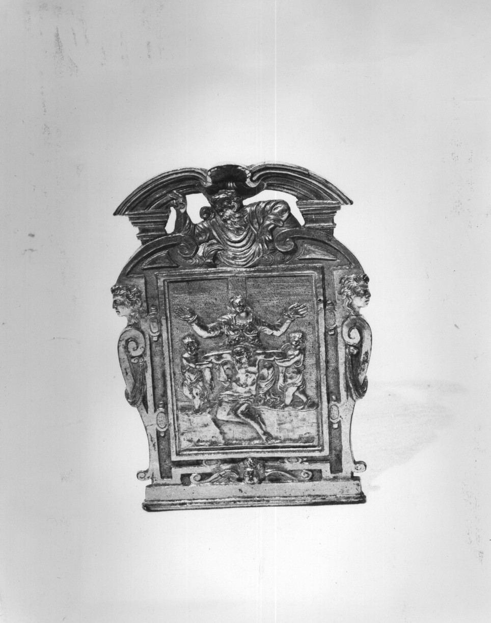 Pietà (pace - a tavoletta, architettonica, opera isolata) - bottega ligure (fine sec. XVI)