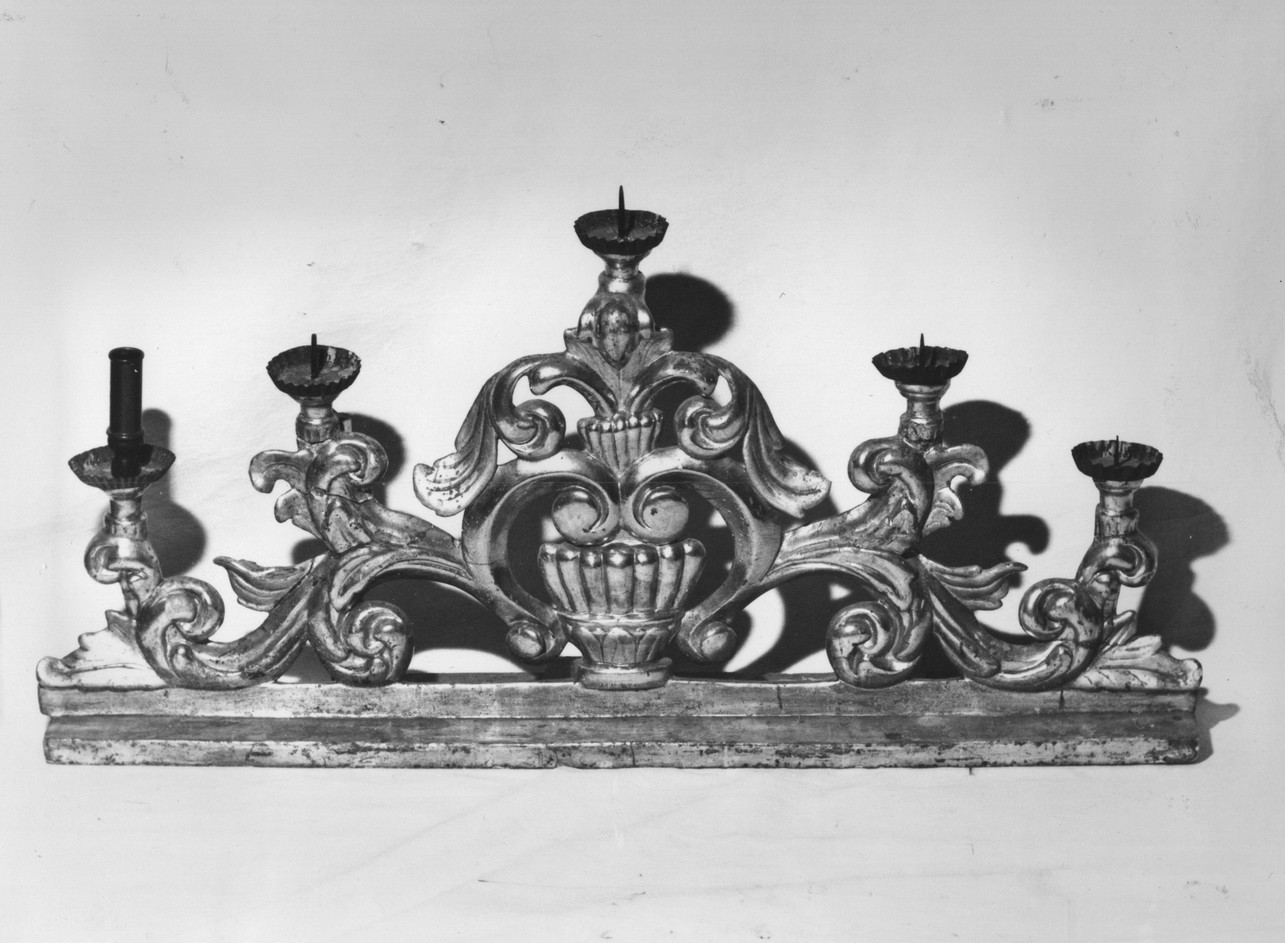 candelabro a serpentina, opera isolata - bottega ligure (sec. XIX)
