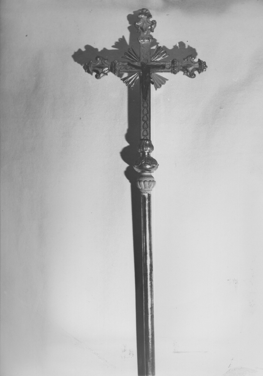 Cristo crocifisso (croce processionale, opera isolata) - bottega ligure (sec. XIX)