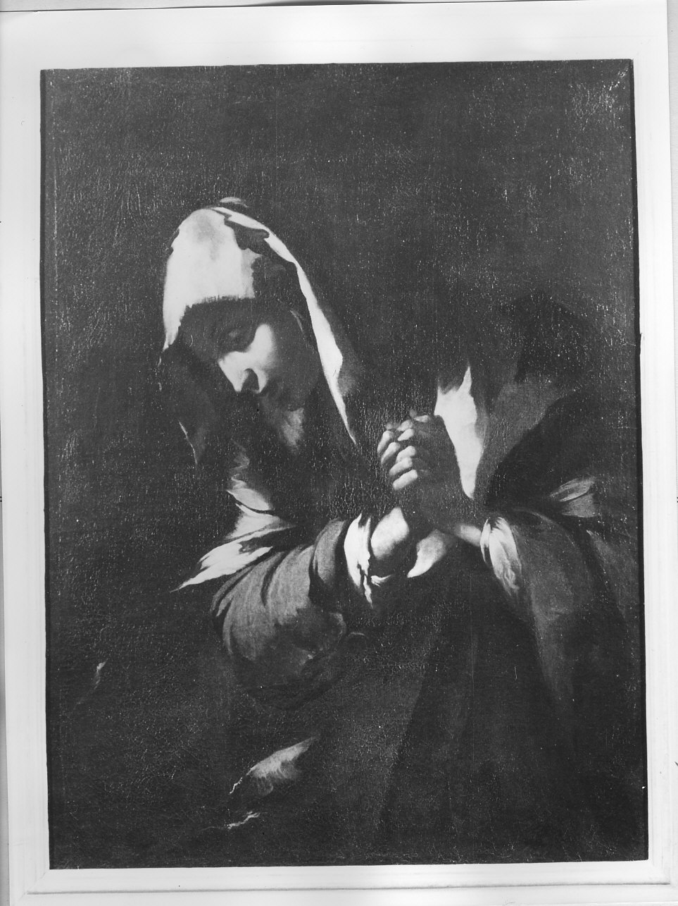 Madonna orante (dipinto, opera isolata) - ambito ligure (sec. XVII)