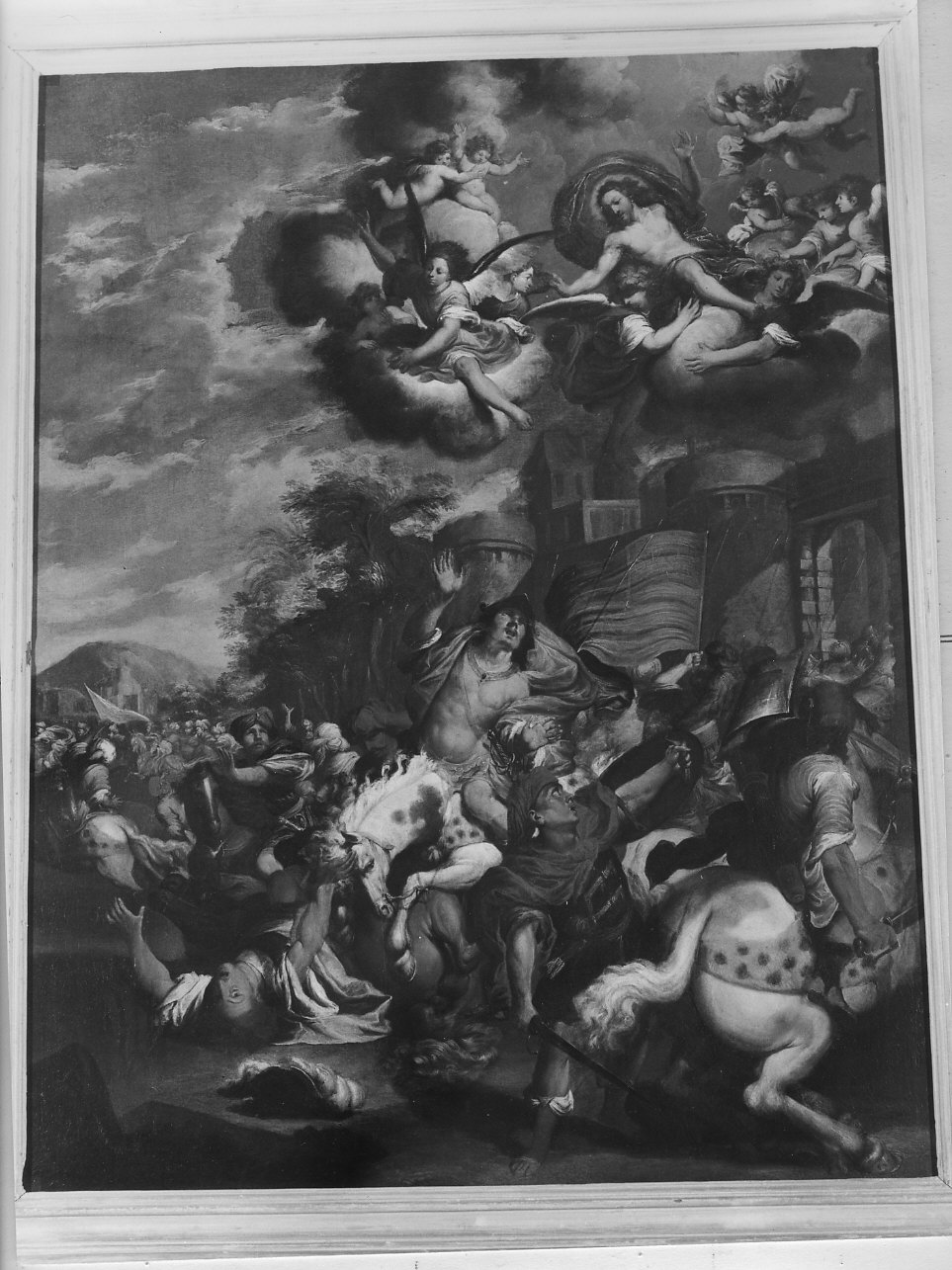 conversione di San Paolo (dipinto, opera isolata) di Carlone Giovanni Battista (sec. XVII)
