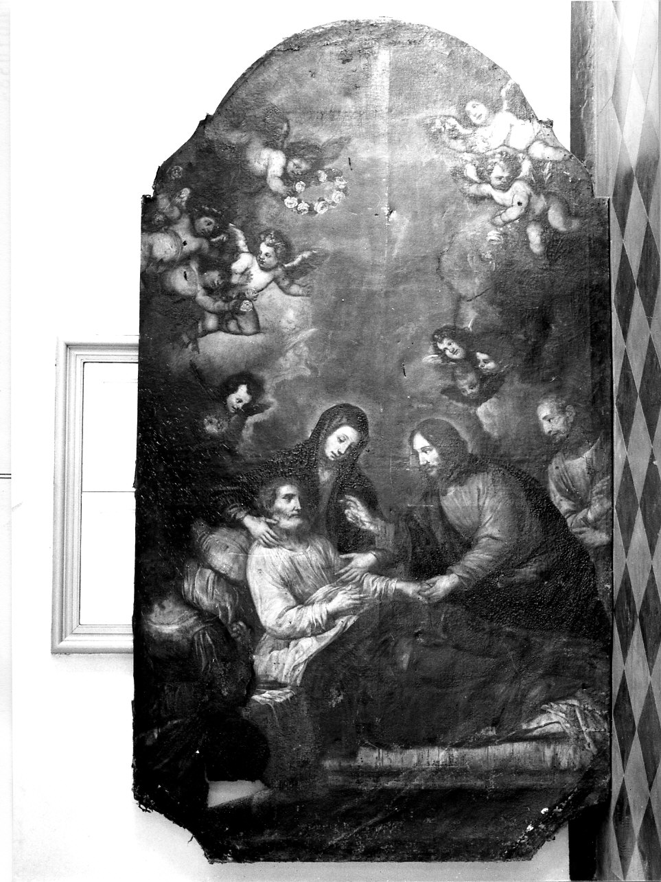 morte di San Giuseppe (dipinto, opera isolata) - ambito savonese (sec. XIX)