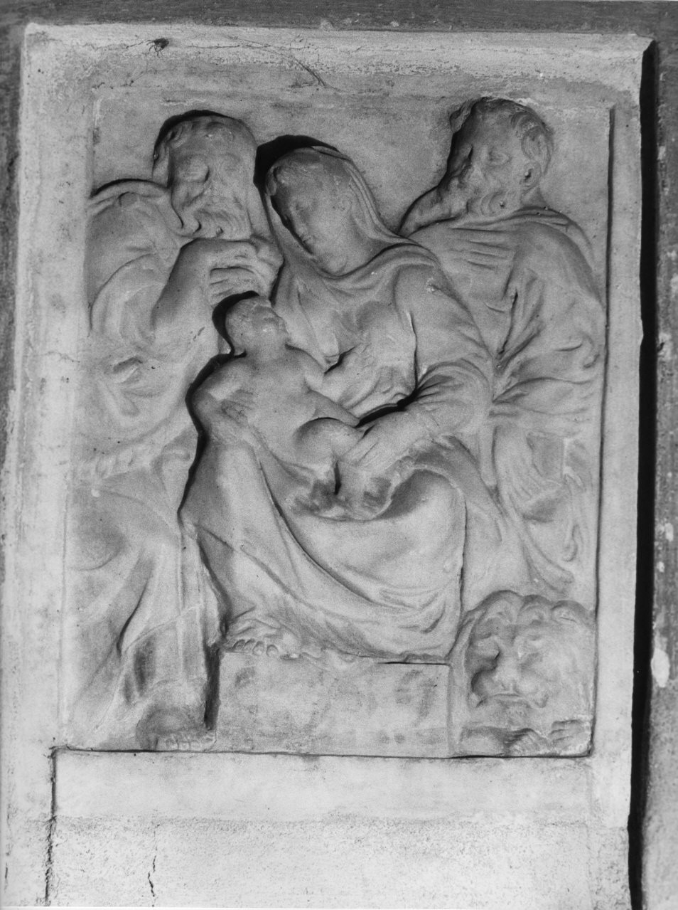 Madonna con Bambino e Santi (rilievo, opera isolata) - bottega italiana (sec. XVII)