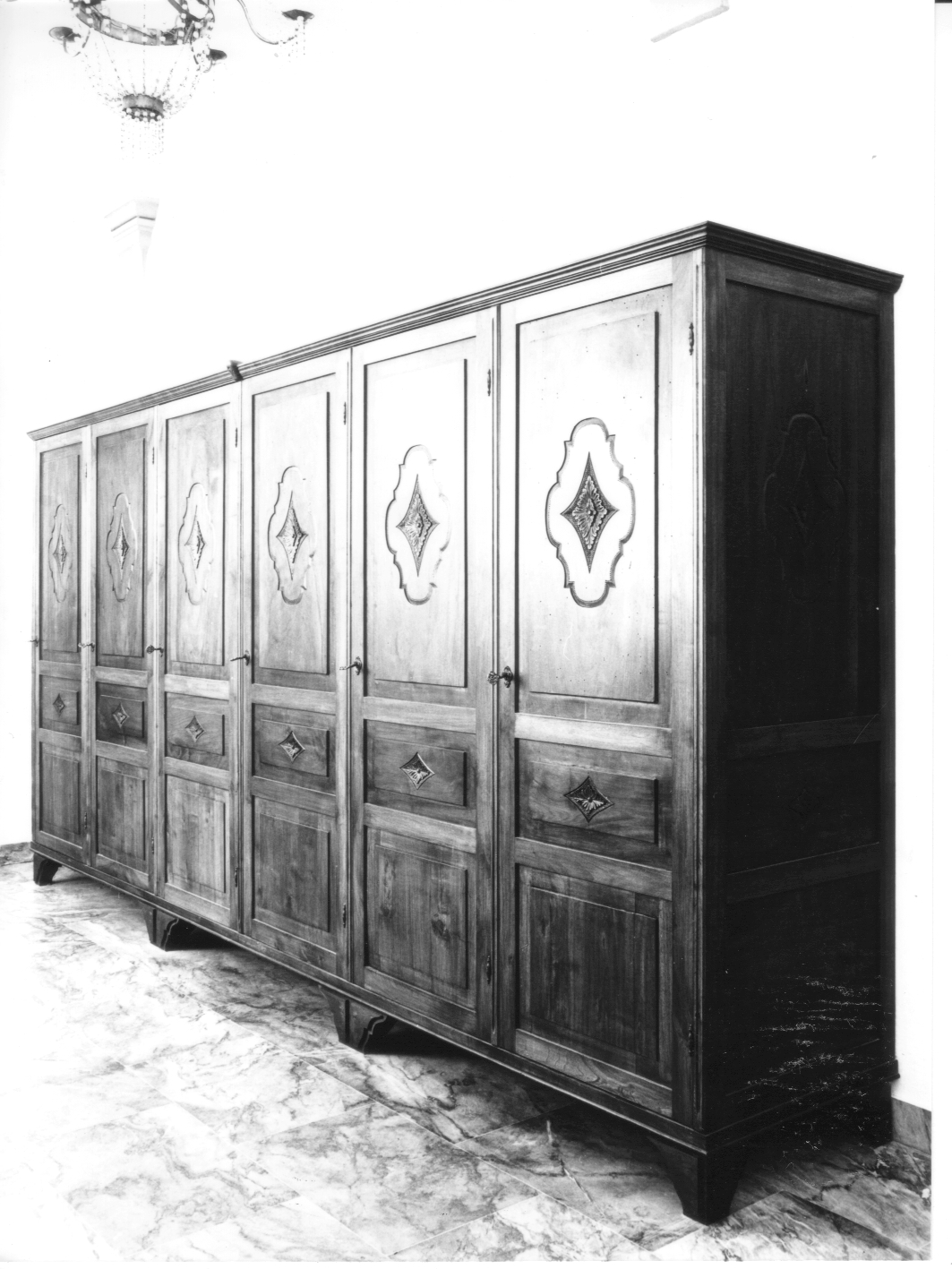 motivi decorativi (armadio, opera isolata) - bottega ligure (sec. XIX)