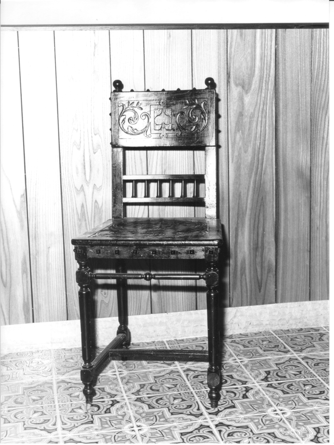 motivi decorativi (sedia, opera isolata) - bottega ligure (sec. XIX)