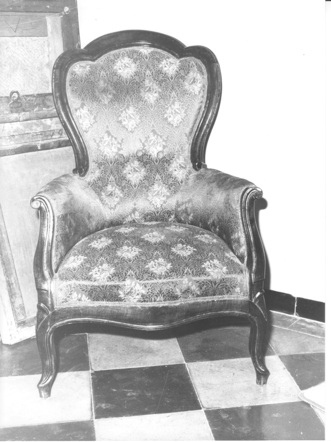 motivi decorativi (poltrona, opera isolata) - bottega ligure, manifattura ligure (sec. XIX)