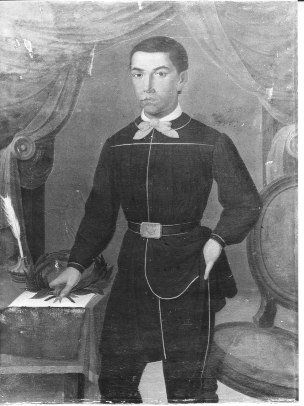 giovane (dipinto, opera isolata) - ambito ligure (sec. XIX)