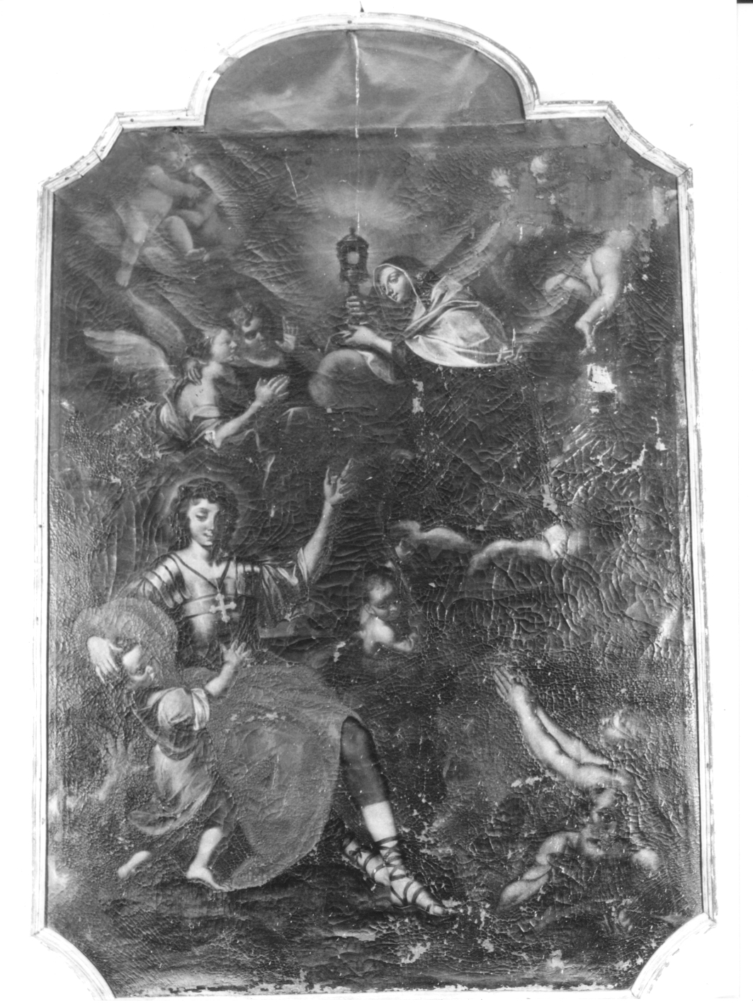 gloria di Santa Rita (dipinto, opera isolata) - ambito ligure (secc. XVII/ XVIII)