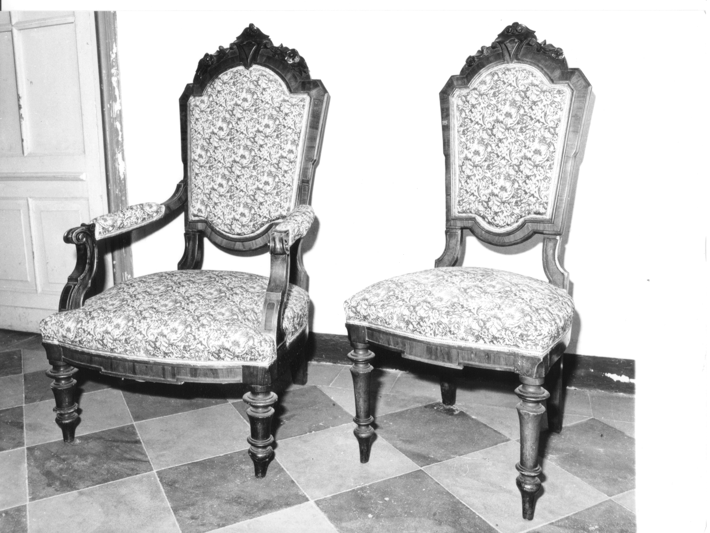 motivi decorativi (poltrona, opera isolata) - bottega ligure, manifattura ligure (sec. XIX)