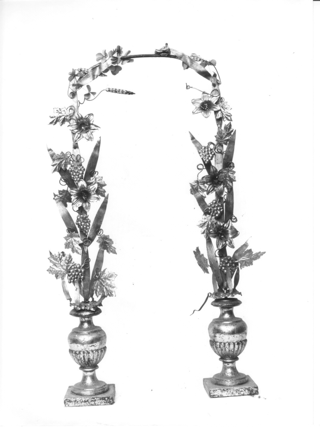 motivi decorativi vegetali (decorazione, opera isolata) - bottega ligure (fine/inizio secc. XIX/ XX)