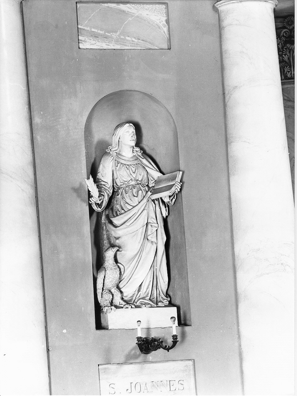 San Giovanni Evangelista (statua, elemento d'insieme) di Ghersi Filippo (seconda metà sec. XIX)