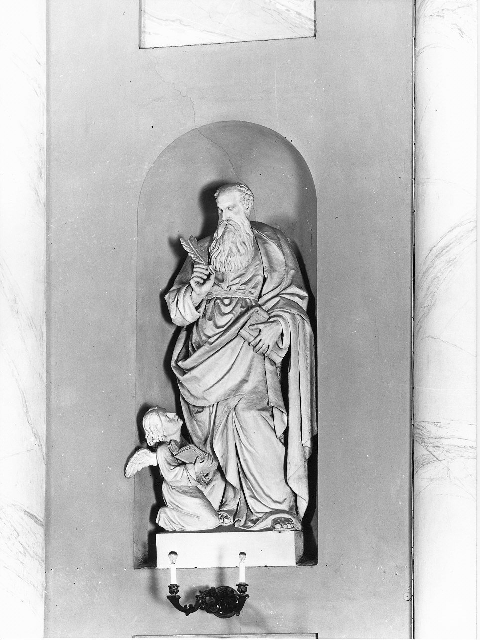 San Matteo Evangelista (statua, elemento d'insieme) di Ghersi Filippo (seconda metà sec. XIX)