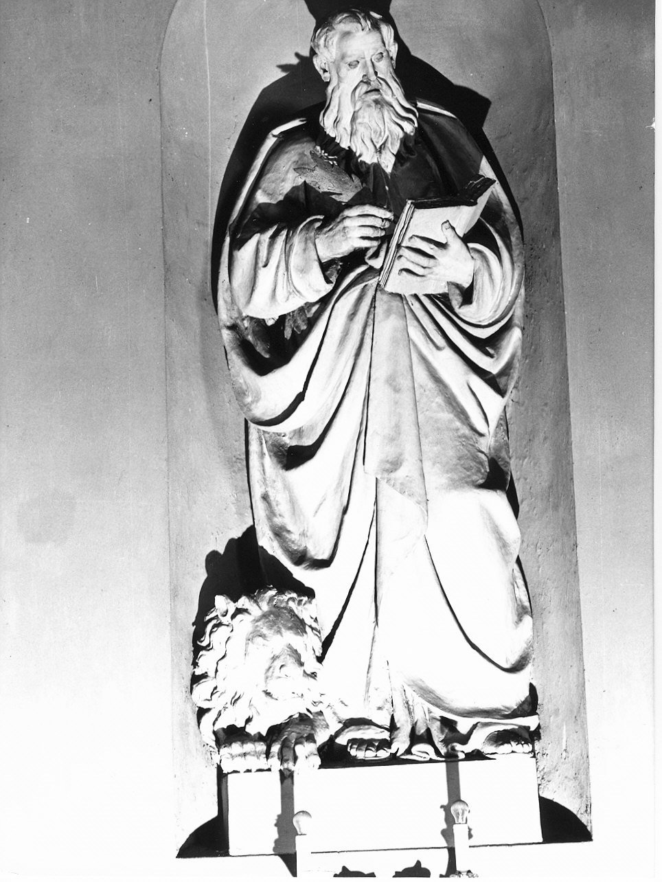 San Marco Evangelista (statua, elemento d'insieme) di Ghersi Filippo (seconda metà sec. XIX)