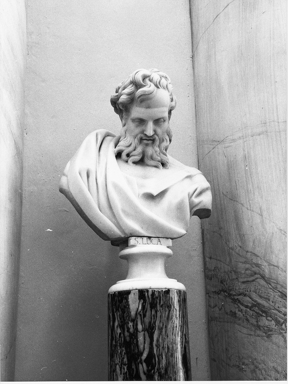 San Luca (busto, opera isolata) di Revelli Salvatore (metà sec. XIX)