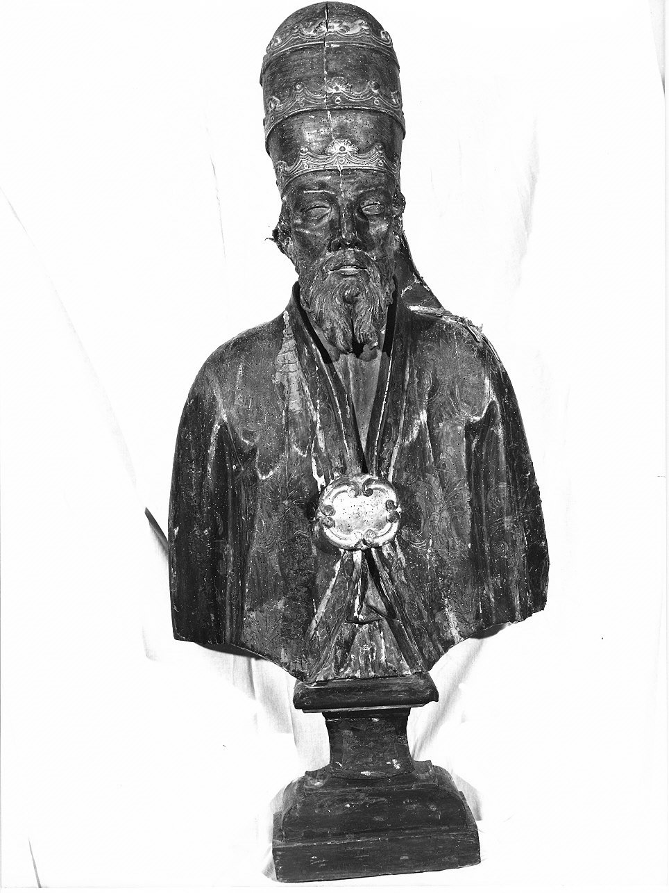 Sant'Agostino (reliquiario - a busto, opera isolata) - bottega ligure (metà sec. XVII)
