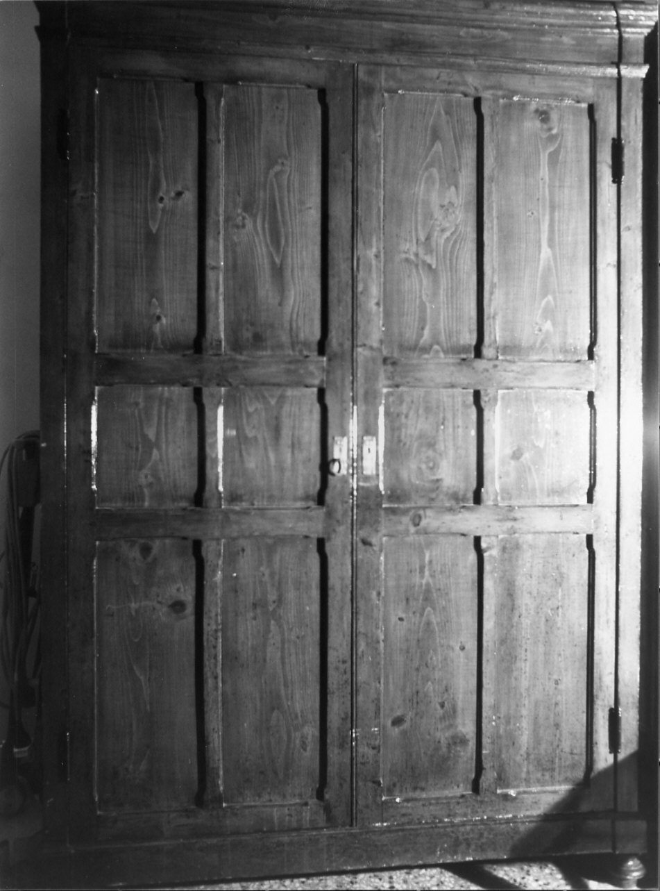 armadio, opera isolata - bottega ligure (fine sec. XIX)