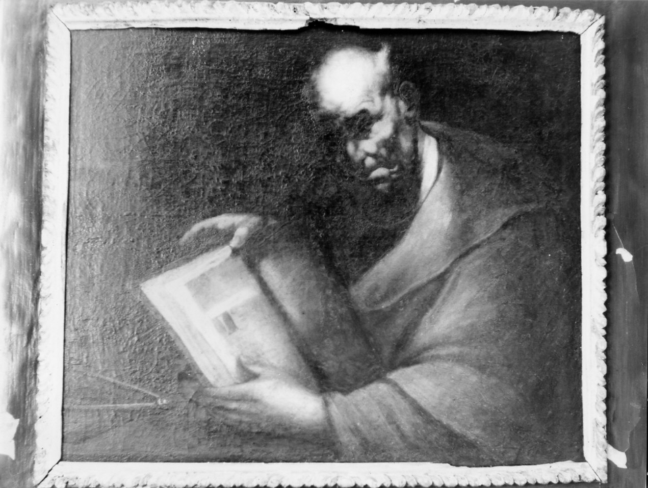 filosofo (dipinto, opera isolata) di Langetti Giovanni Battista (attribuito) (seconda metà sec. XVII)