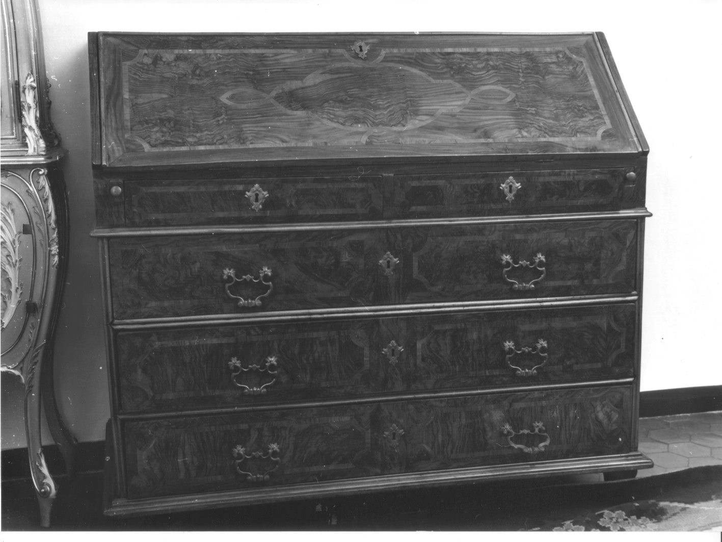 motivi decorativi (secrétaire, opera isolata) - bottega ligure (fine sec. XVIII)