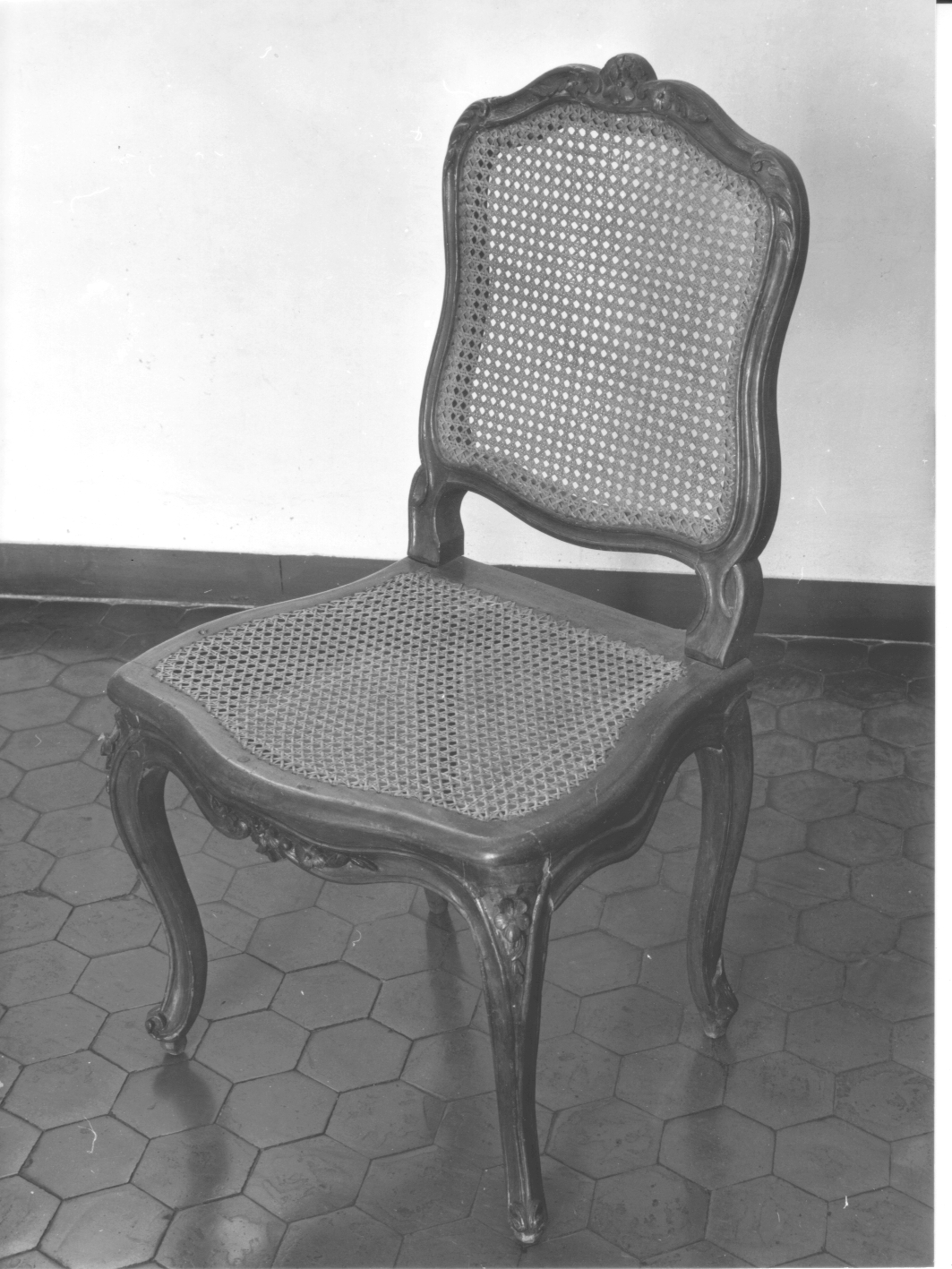 sedia, opera isolata - bottega ligure (seconda metà sec. XIX)