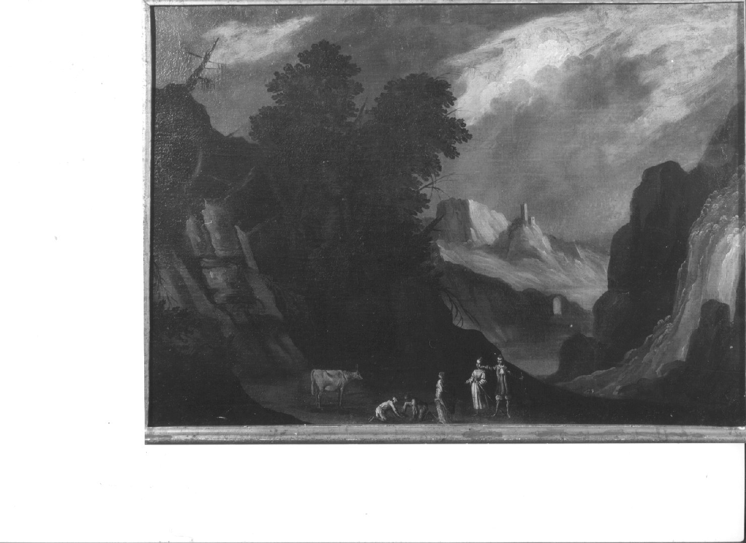 paesaggio montano (dipinto, opera isolata) - ambito ligure (prima metà sec. XVIII)